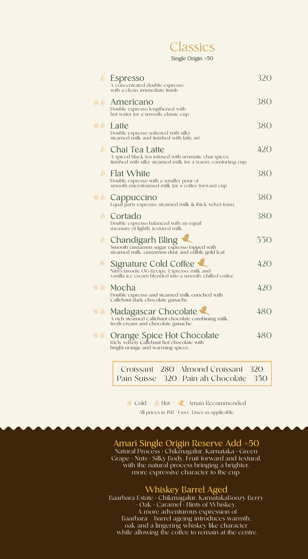 Beverages Menu, page 3