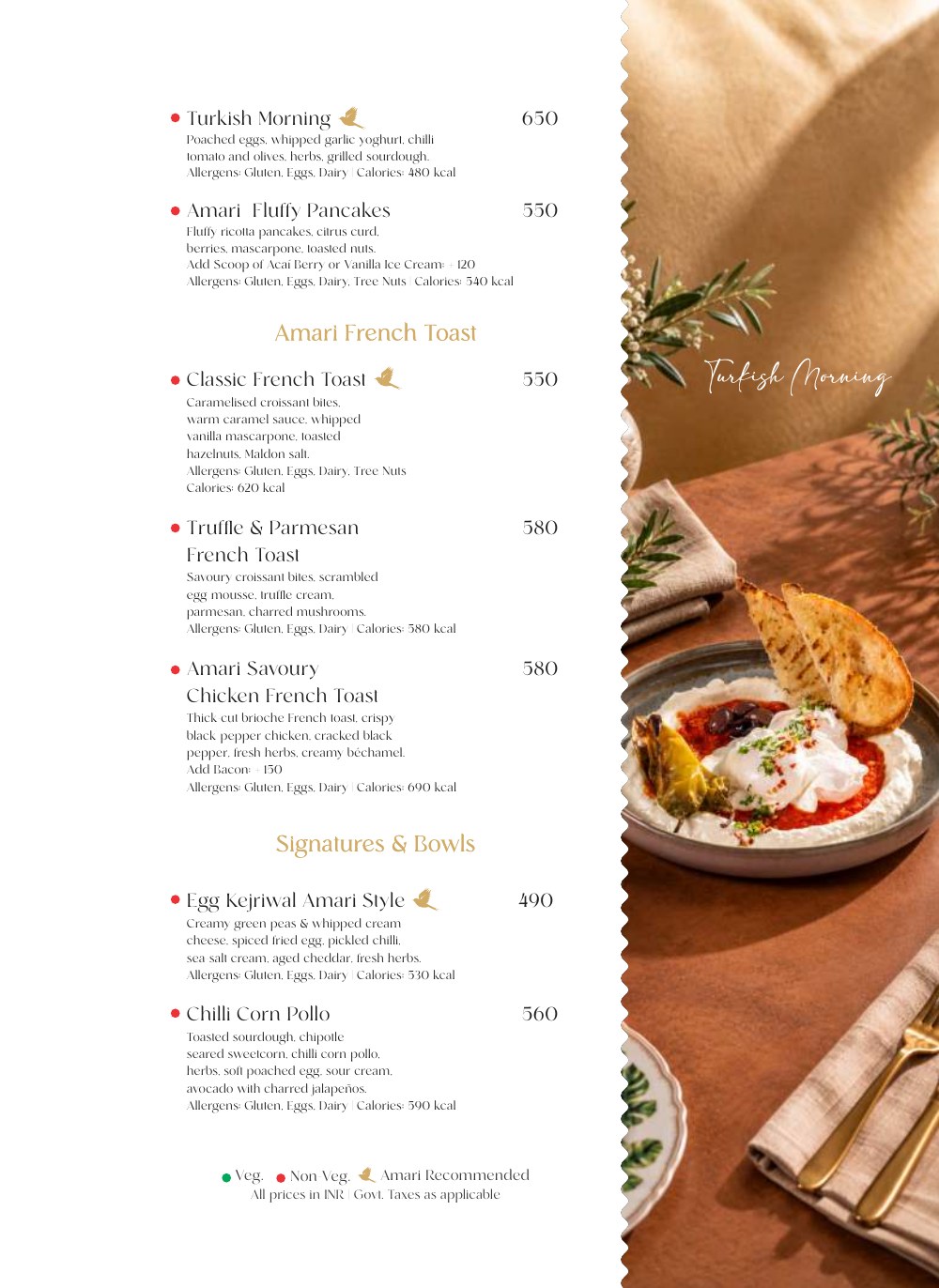 Food Menu, page 3