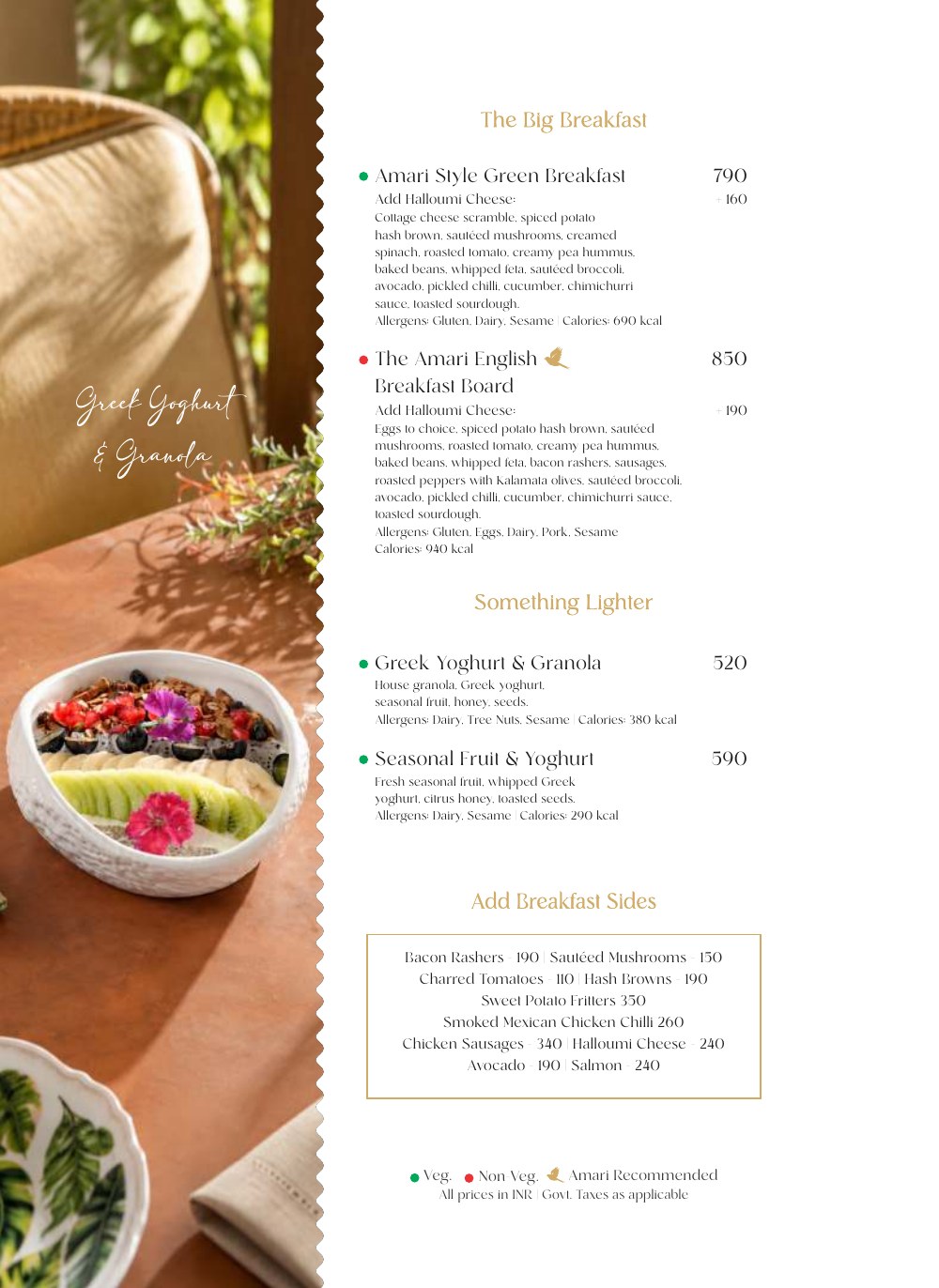 Food Menu, page 4